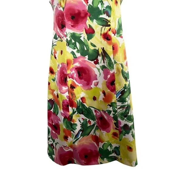 Alyx | Floral Print Dress | Front Pleated Detail - Picture 3 of 8